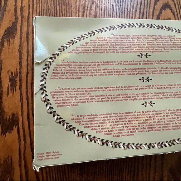 Christmas by Krebs Glass Snowman 12 Ornament Set Periwinkle Glitter - Picture 14 of 14